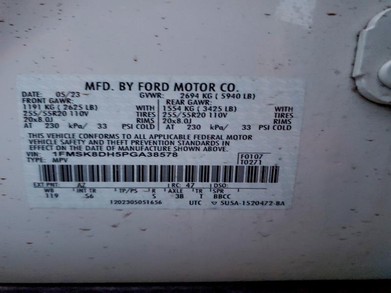صورة رقم 14 من المزاد - 2023 FORD EXPLORER مع VIN 1FMSK8DH5PGA38578