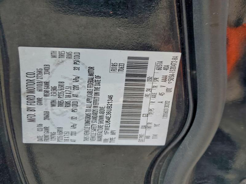 Photo 14 from auction – 2006 FORD EXPLORER E with VIN 1FMEU64E36UB21346