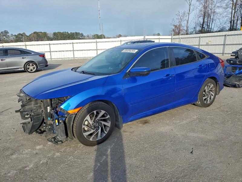 HONDA CIVIC EX 2017 with VIN 19XFC2F71HE037384 - Photo from auction