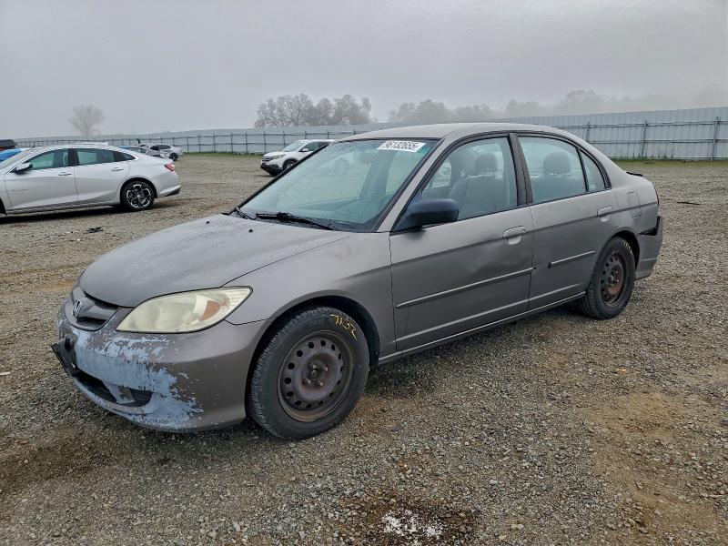 Photo 1 from auction – 2005 HONDA CIVIC LX with VIN 2HGES16545H511692