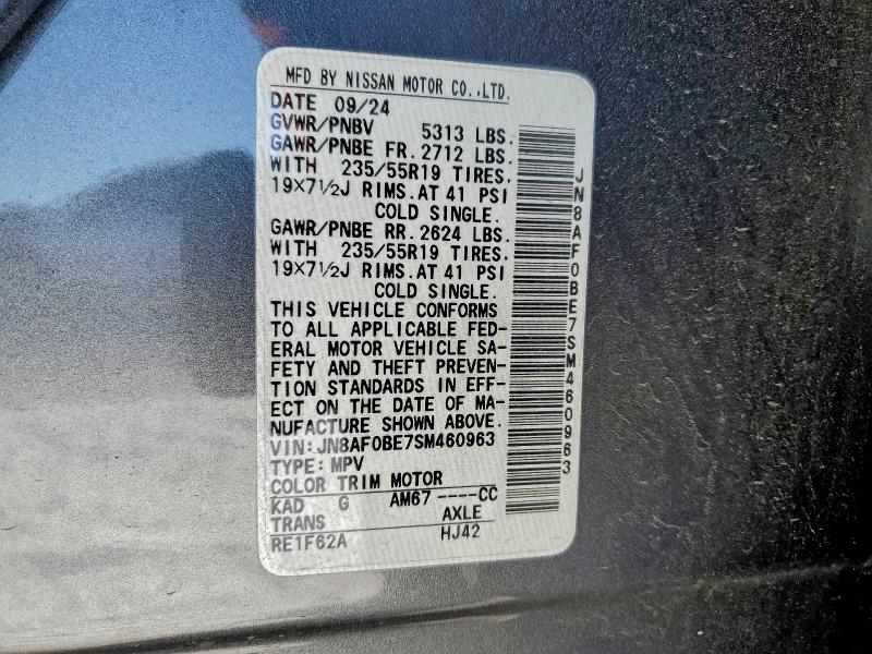Photo 14 from auction – 2025 NISSAN ARIYA with VIN JN8AF0BE7SM460963