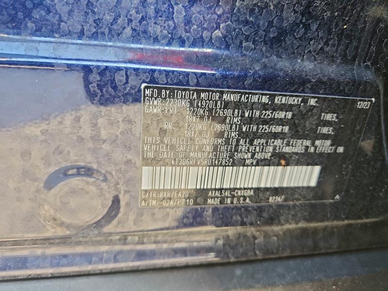 Photo 14 from auction – 2024 TOYOTA RAV4 LIMIT with VIN 4T3D6RFV5RU147852