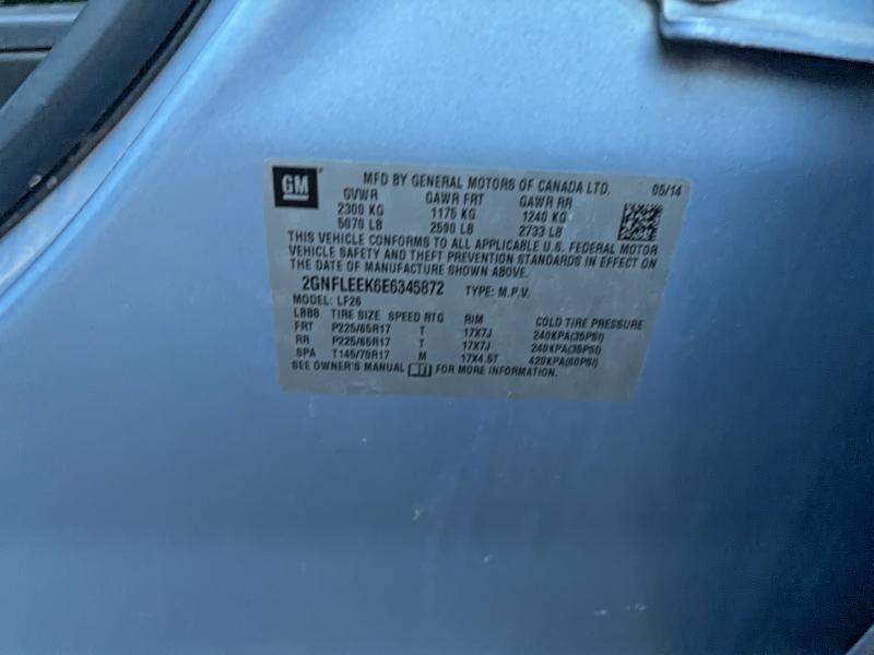 Photo 10 from auction – 2014 CHEVROLET EQUINOX LS with VIN 2GNFLEEK6E6345872