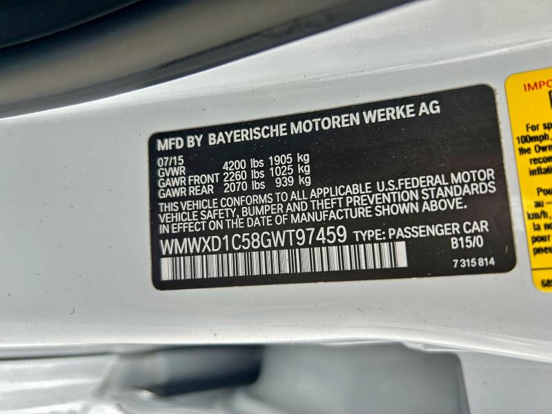 Photo 10 from auction – 2016 MINI COOPER COU with VIN WMWXD1C58GWT97459