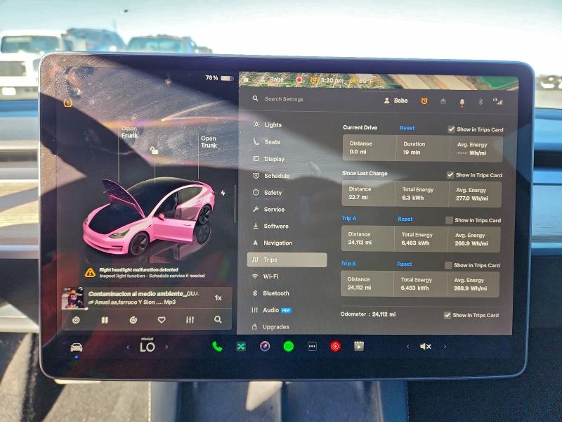 Photo 9 from auction – 2023 TESLA MODEL 3 with VIN 5YJ3E1EAXPF466780