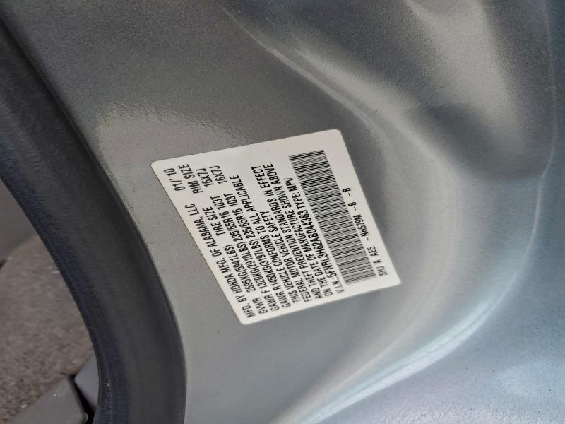 Photo 14 from auction – 2010 HONDA ODYSSEY EX with VIN 5FNRL3H62AB044383