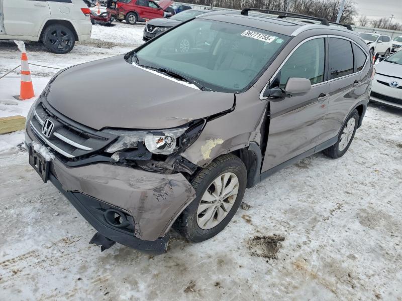 HONDA CR-V EXL 2014 with VIN 2HKRM4H75EH629137 - Photo from auction