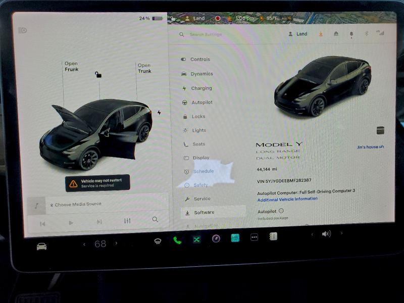 Photo 9 from auction – 2021 TESLA MODEL Y with VIN 5YJYGDEE8MF282387