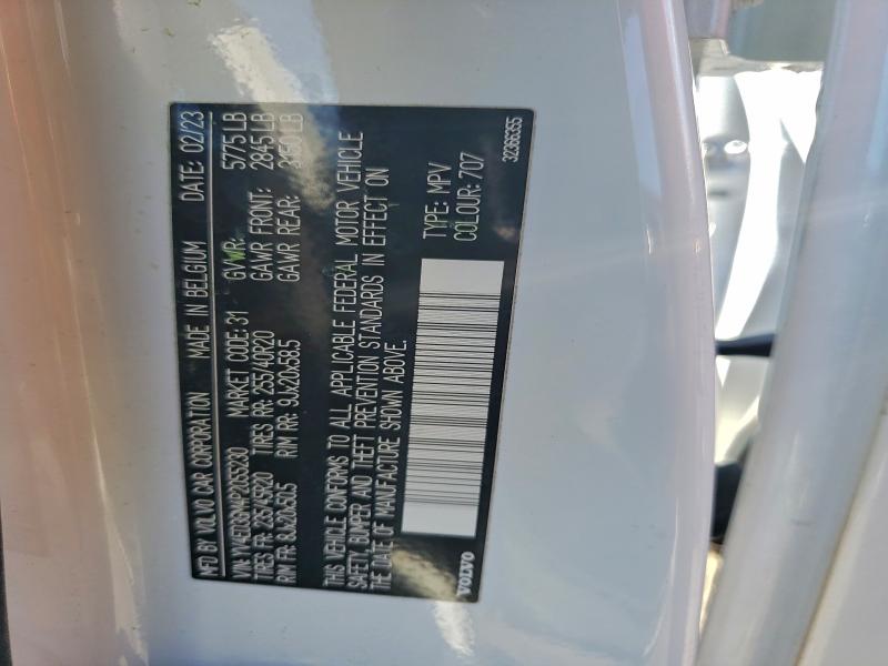 Photo 14 from auction – 2023 VOLVO C40 RECHAR with VIN YV4ED3GM4P2055230