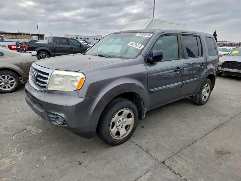HONDA PILOT LX 2012 with VIN 5FNYF3H26CB016895 - Photo from auction