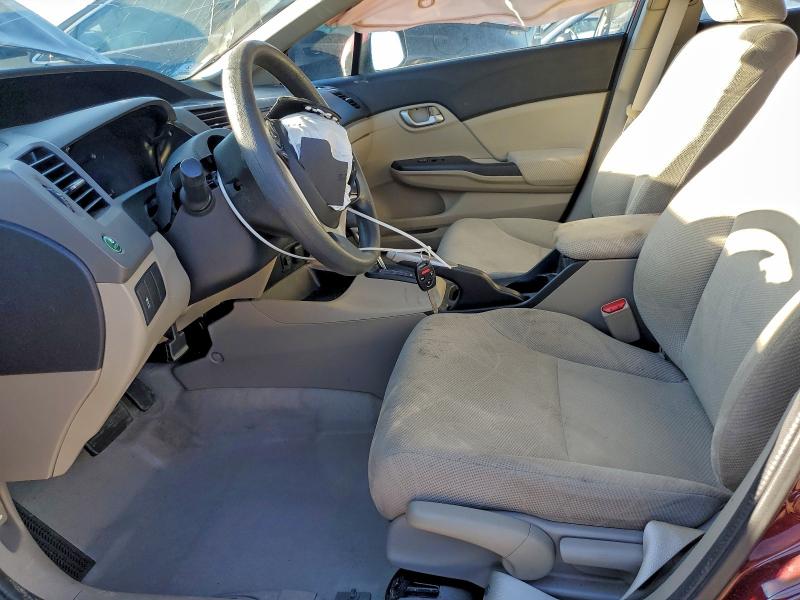 Photo 7 from auction – 2012 HONDA CIVIC LX with VIN 2HGFB2F52CH612611