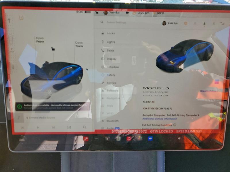 Photo 9 from auction – 2024 TESLA MODEL 3 with VIN 5YJ3E1EB0RF793572
