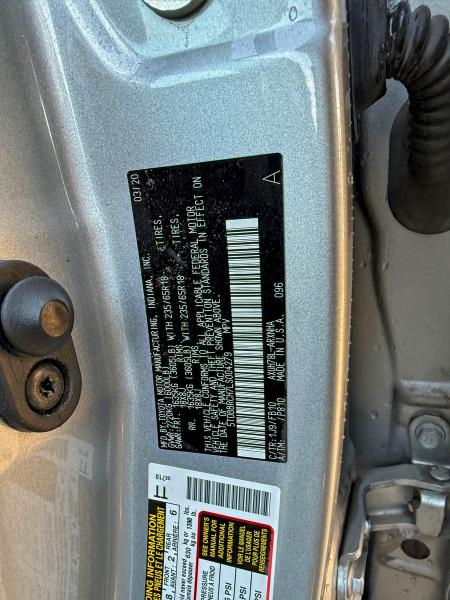Photo 10 from auction – 2020 TOYOTA HIGHLANDER with VIN 5TDBBRCH7LS004279