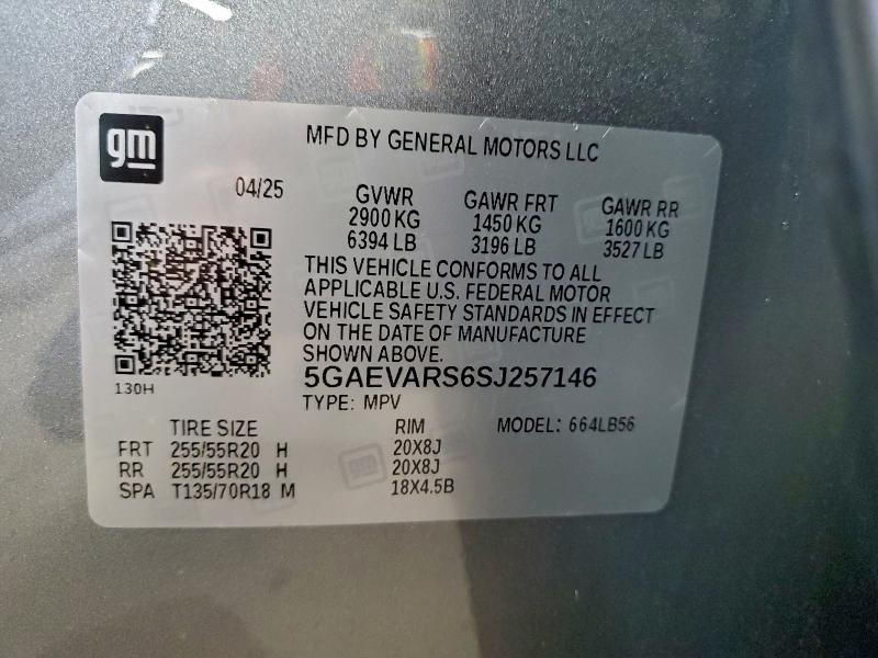 Photo 14 from auction – 2025 BUICK ENCLAVE PR with VIN 5GAEVARS6SJ257146