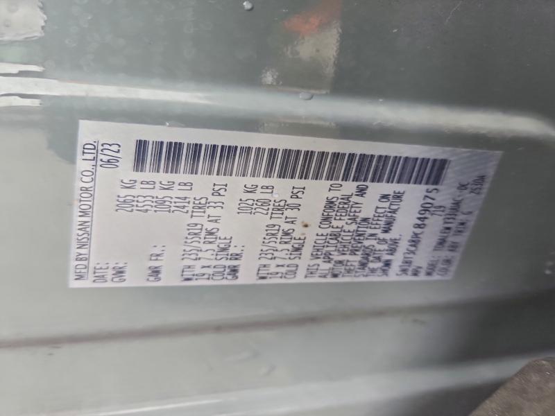 Photo 14 from auction – 2023 NISSAN ROGUE with VIN 5N1BT3CA8PC849075