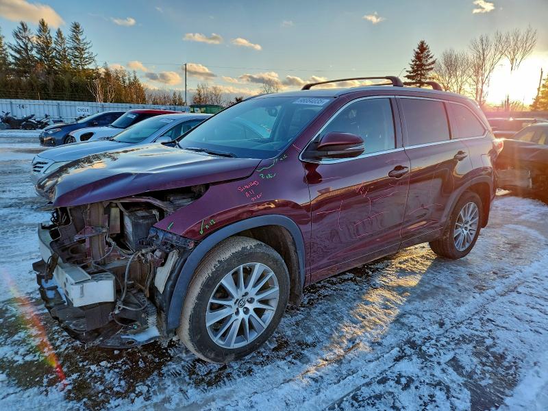 TOYOTA HIGHLANDER 2016 with VIN 5TDJKRFH0GS228698 - Photo from auction