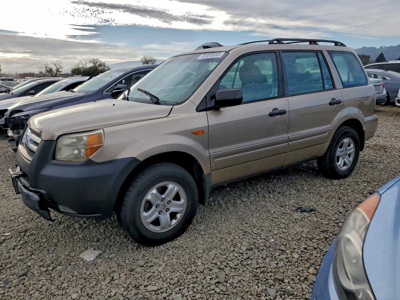 HONDA PILOT LX 2007 with VIN 2HKYF18147H519814 - Photo from auction