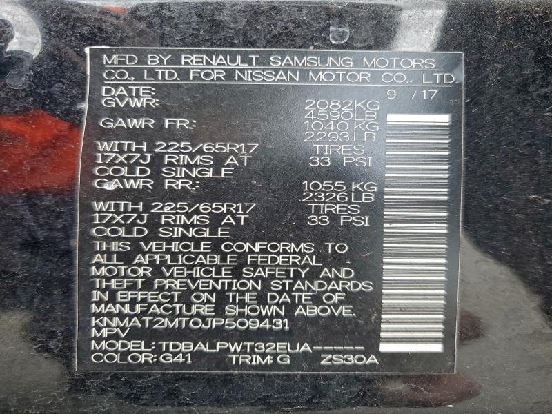 Photo 14 from auction – 2018 NISSAN ROGUE S with VIN KNMAT2MT0JP509431