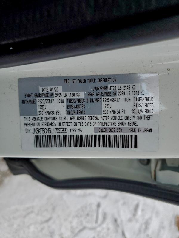 Photo 14 from auction – 2020 MAZDA CX-5 TOURI with VIN JM3KFBCM6L1786359