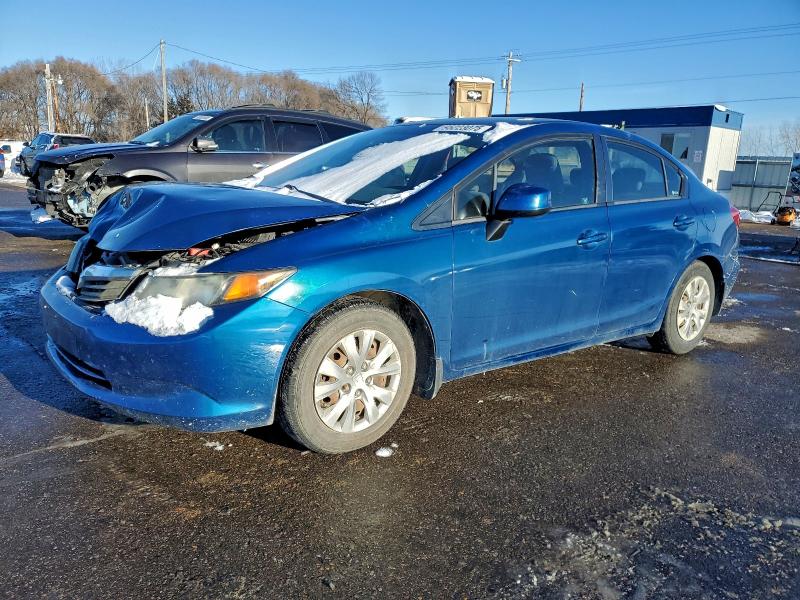 HONDA CIVIC LX 2012 with VIN 2HGFB2F56CH543891 - Photo from auction