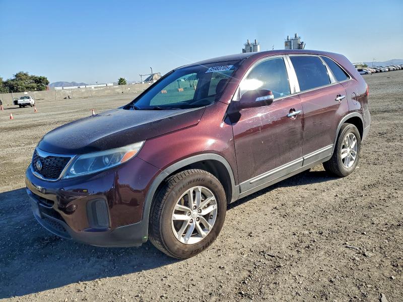 KIA SORENTO 2015 with VIN 5XYKT3A64FG659514 - Photo from auction