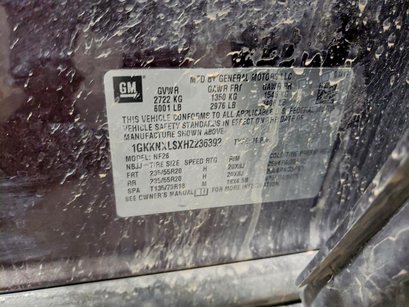 Photo 14 from auction – 2017 GMC ACADIA DEN with VIN 1GKKNXLSXHZ236392