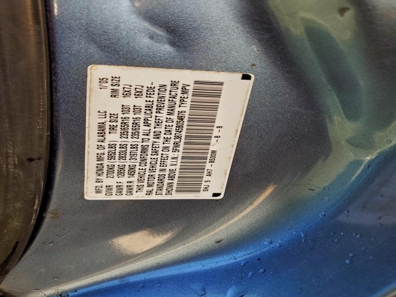 Photo 14 from auction – 2005 HONDA ODYSSEY EX with VIN 5FNRL38745B054976