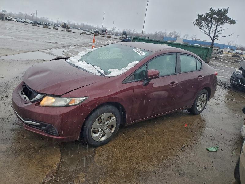 HONDA CIVIC LX 2014 with VIN 2HGFB2F56EH559432 - Photo from auction