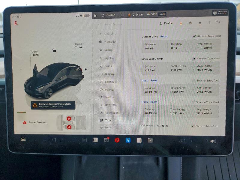 Photo 9 from auction – 2023 TESLA MODEL 3 with VIN 5YJ3E1EA2PF559275
