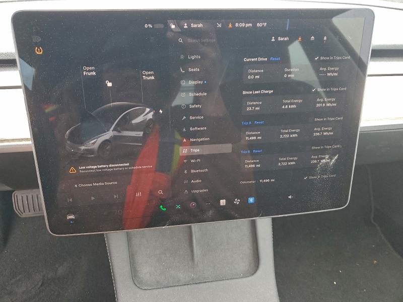 Photo 9 from auction – 2023 TESLA MODEL 3 with VIN 5YJ3E1EA5PF707919