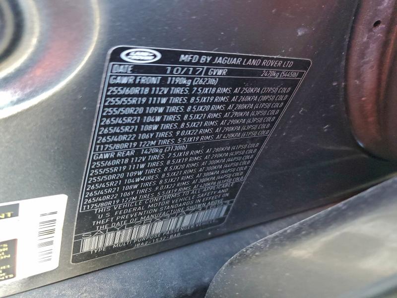 Фото 14 с аукциона – 2018 LAND ROVER RANGE ROVE с VIN SALYL2RX3JA731693