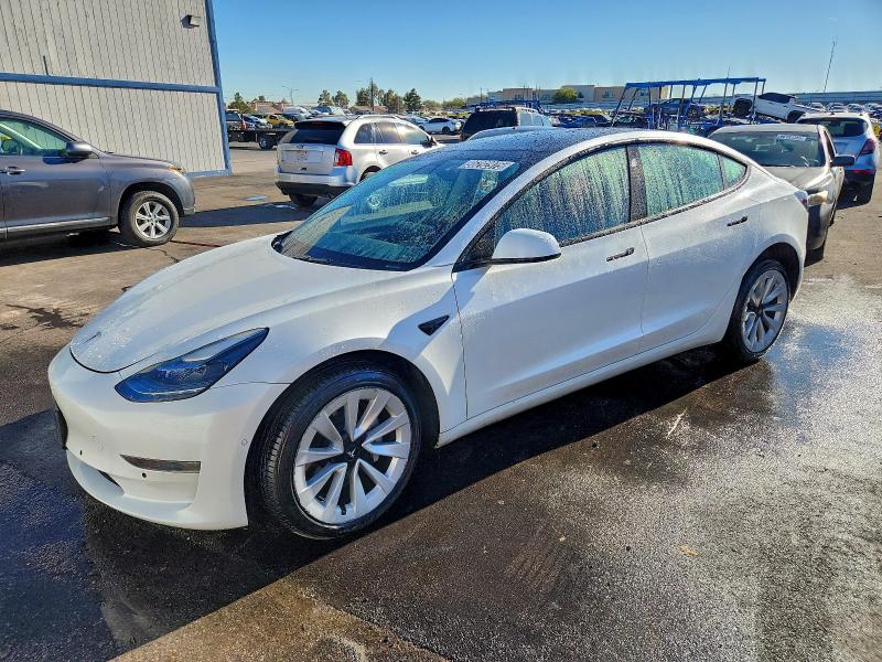 TESLA MODEL 3 2022 with VIN 5YJ3E1EA9NF368448 - Photo from auction