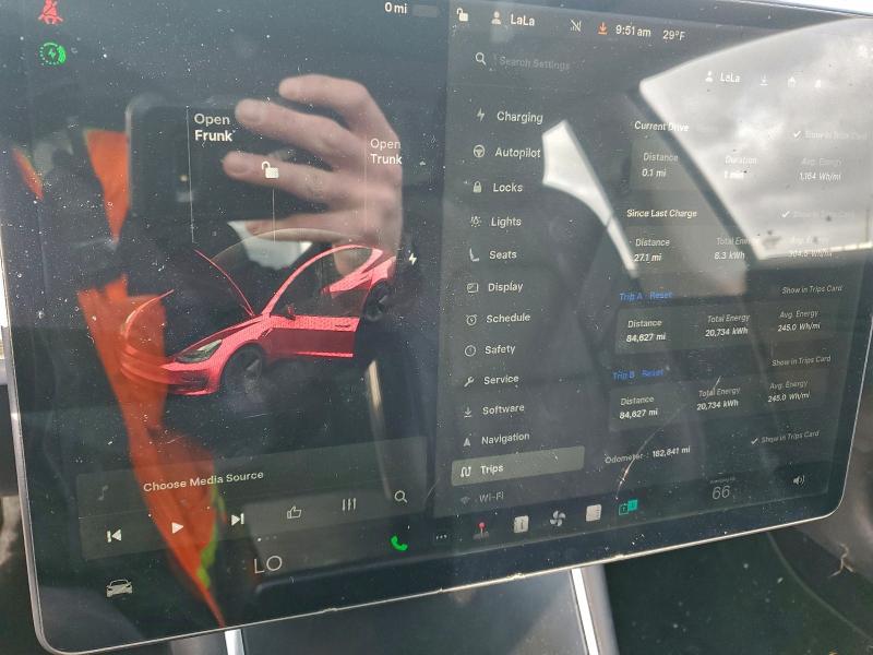 Photo 9 from auction – 2019 TESLA MODEL 3 with VIN 5YJ3E1EA9KF416669