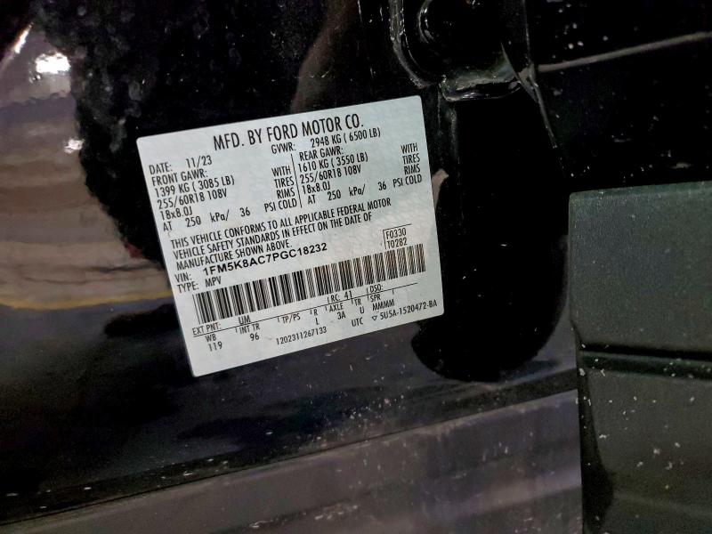 Photo 14 from auction – 2023 FORD EXPLORER P with VIN 1FM5K8AC7PGC18232