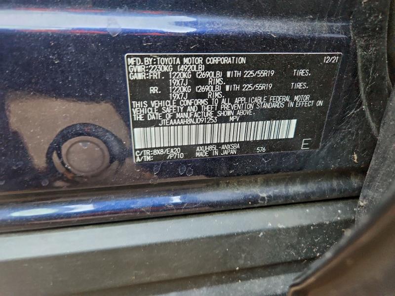 Photo 14 from auction – 2022 TOYOTA VENZA LE with VIN JTEAAAAH8NJ091253