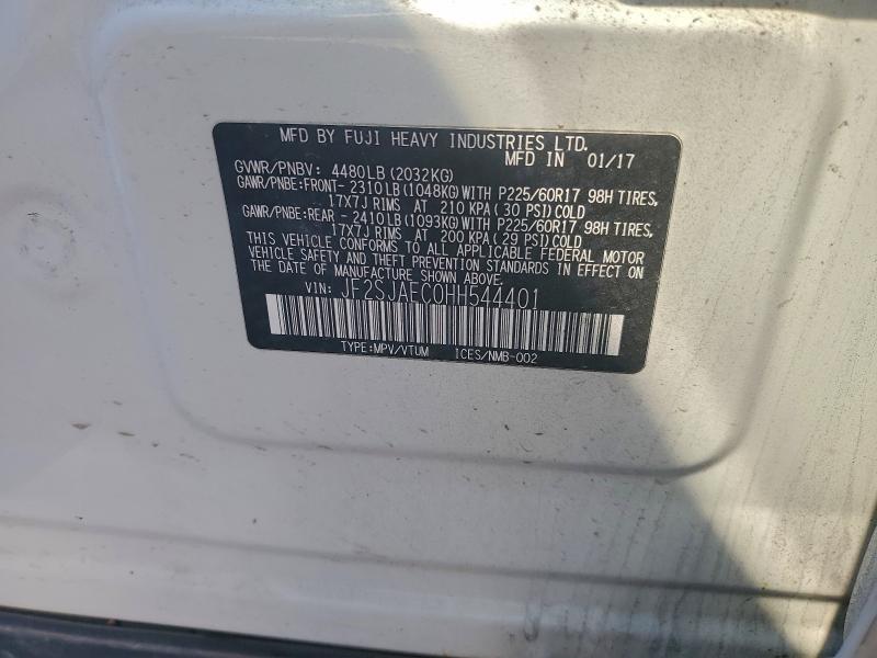 Photo 14 from auction – 2017 SUBARU FORESTER 2 with VIN JF2SJAEC0HH544401