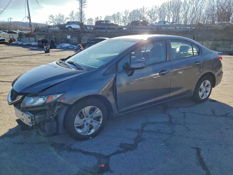 HONDA CIVIC LX 2013 with VIN 19XFB2F57DE214967 - Photo from auction