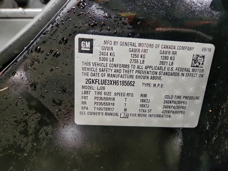 Photo 14 from auction – 2017 GMC TERRAIN with VIN 2GKFLUE3XH6185662