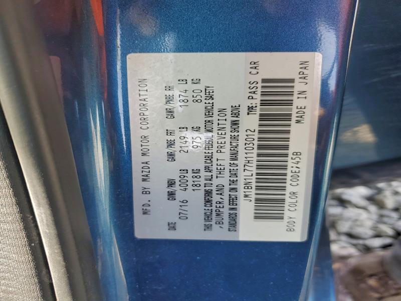 Photo 14 from auction – 2017 MAZDA 3 TOURING with VIN JM1BN1L77H1103012