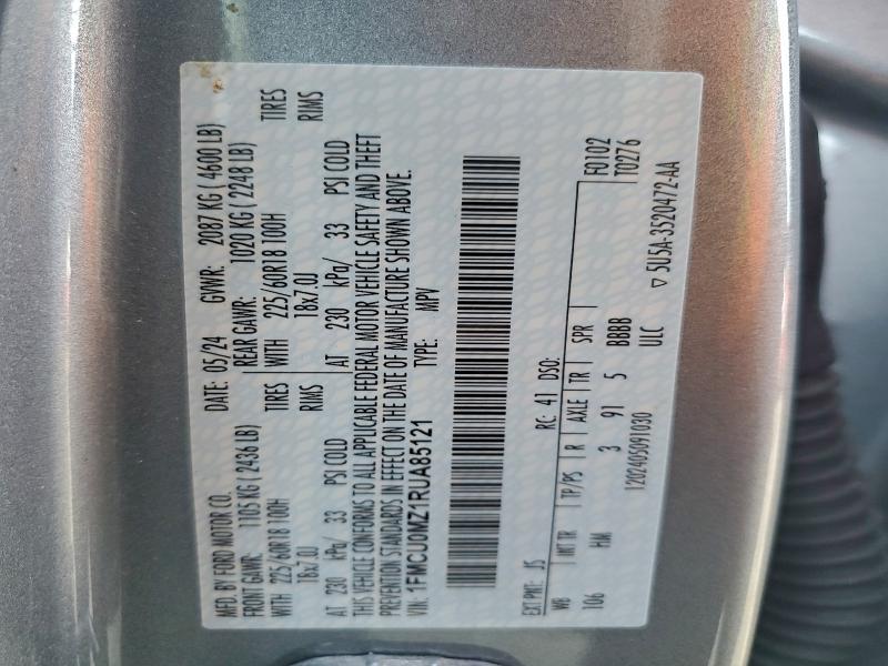 Photo 14 from auction – 2024 FORD ESCAPE ST with VIN 1FMCU0MZ1RUA85121