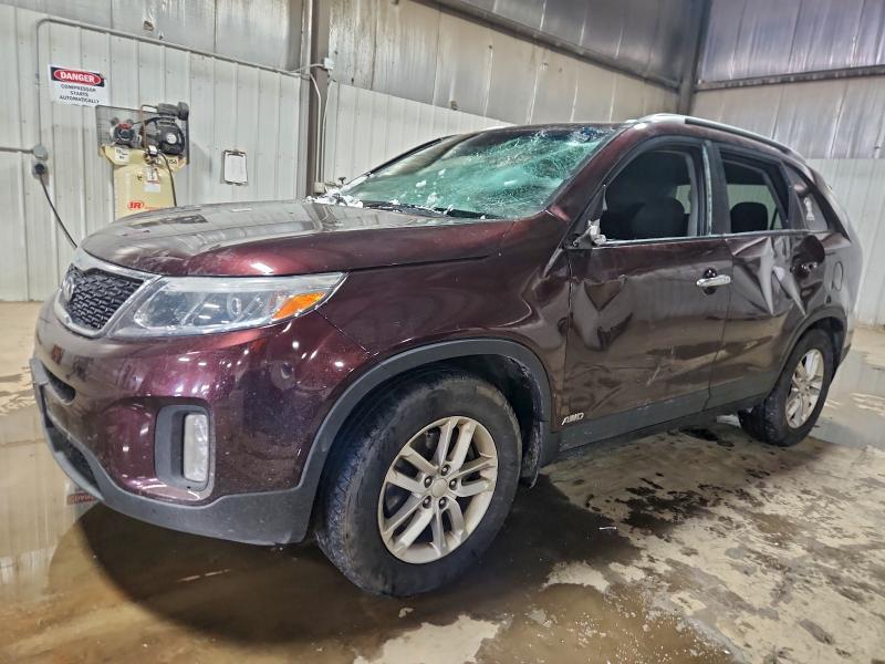 KIA SORENTO LX 2014 with VIN 5XYKTCA63EG505620 - Photo from auction
