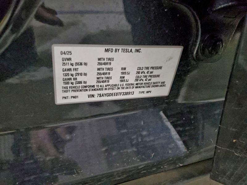 Photo 14 from auction – 2026 TESLA MODEL Y with VIN 7SAYGDEE8TF338913