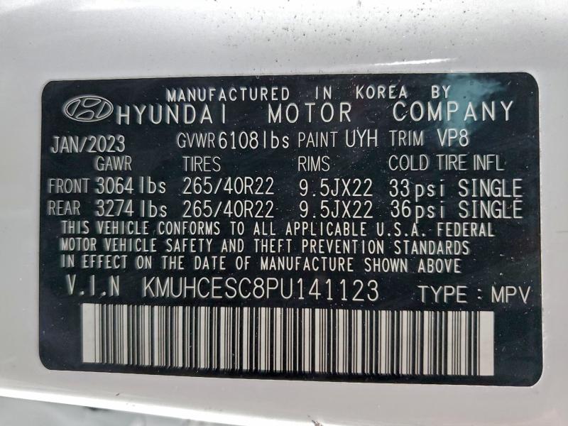 Photo 14 from auction – 2023 GENESIS GV80 BASE with VIN KMUHCESC8PU141123
