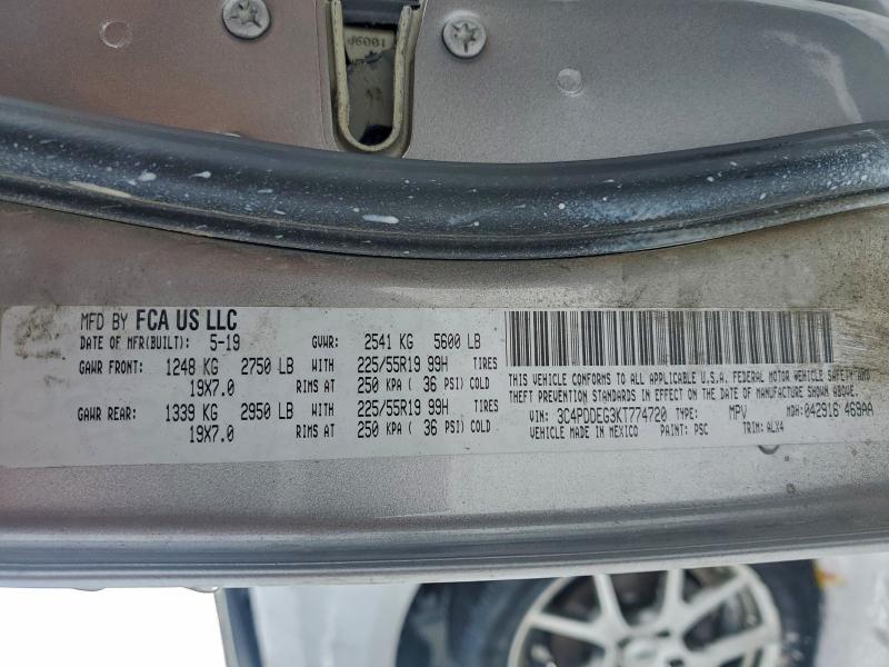 Photo 14 from auction – 2019 DODGE JOURNEY GT with VIN 3C4PDDEG3KT774720