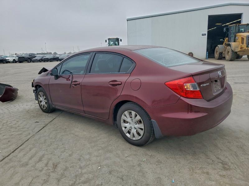 Photo 2 from auction – 2012 HONDA CIVIC LX with VIN 19XFB2F54CE386694