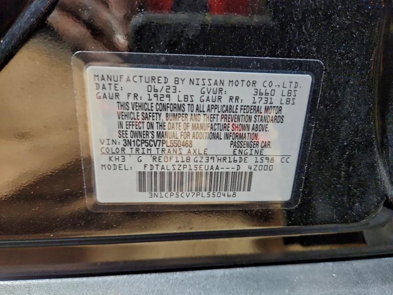 Photo 14 from auction – 2023 NISSAN KICKS with VIN 3N1CP5CV7PL550468