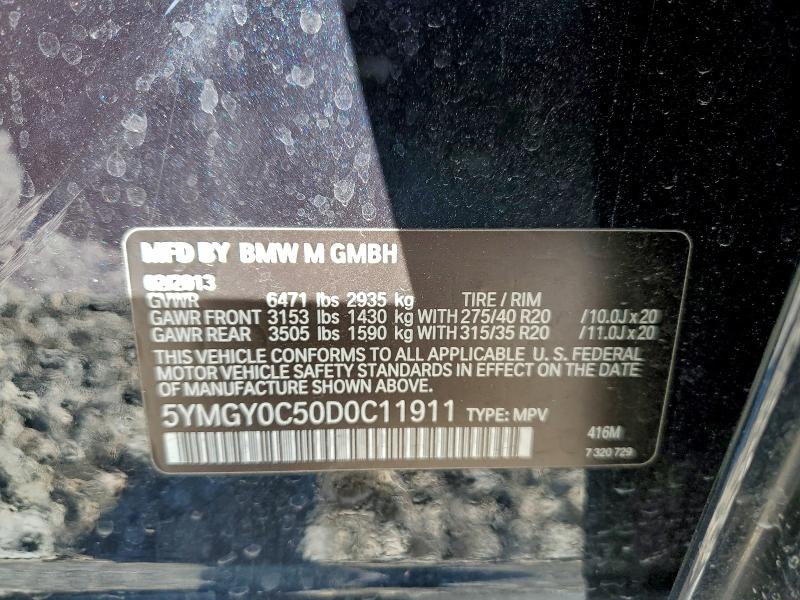 Photo 14 from auction – 2013 BMW X5 M with VIN 5YMGY0C50D0C11911