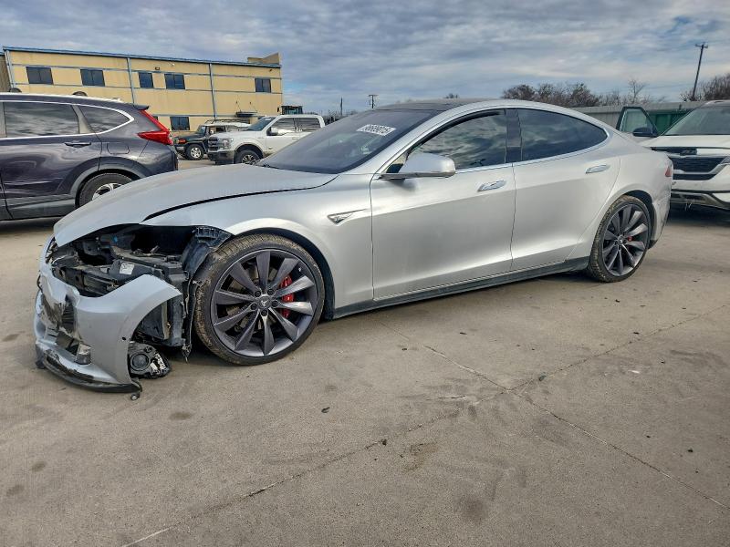 TESLA MODEL S 2015 with VIN 5YJSA1E25FF117167 - Photo from auction
