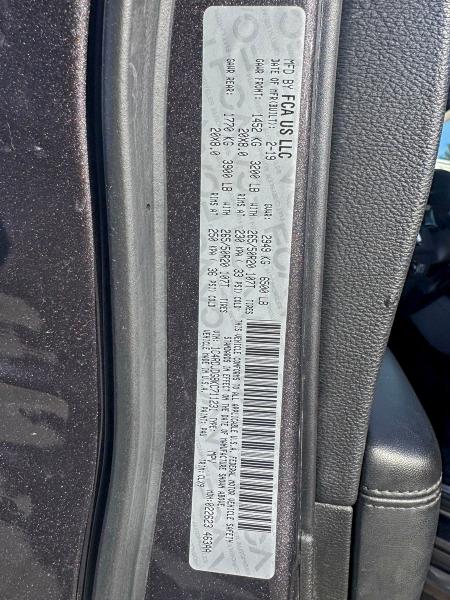 Photo 10 from auction – 2019 DODGE DURANGO GT with VIN 1C4RDJDG8KC711231