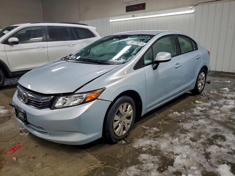 HONDA CIVIC LX 2012 with VIN 2HGFB2F55CH522241 - Photo from auction